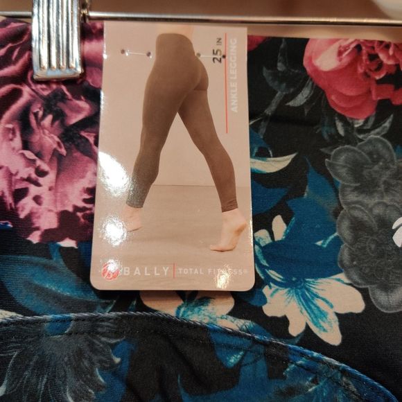 Bally Blue Ivy Floral Slimtek Ankle Leggings NWT - Picture 7 of 8